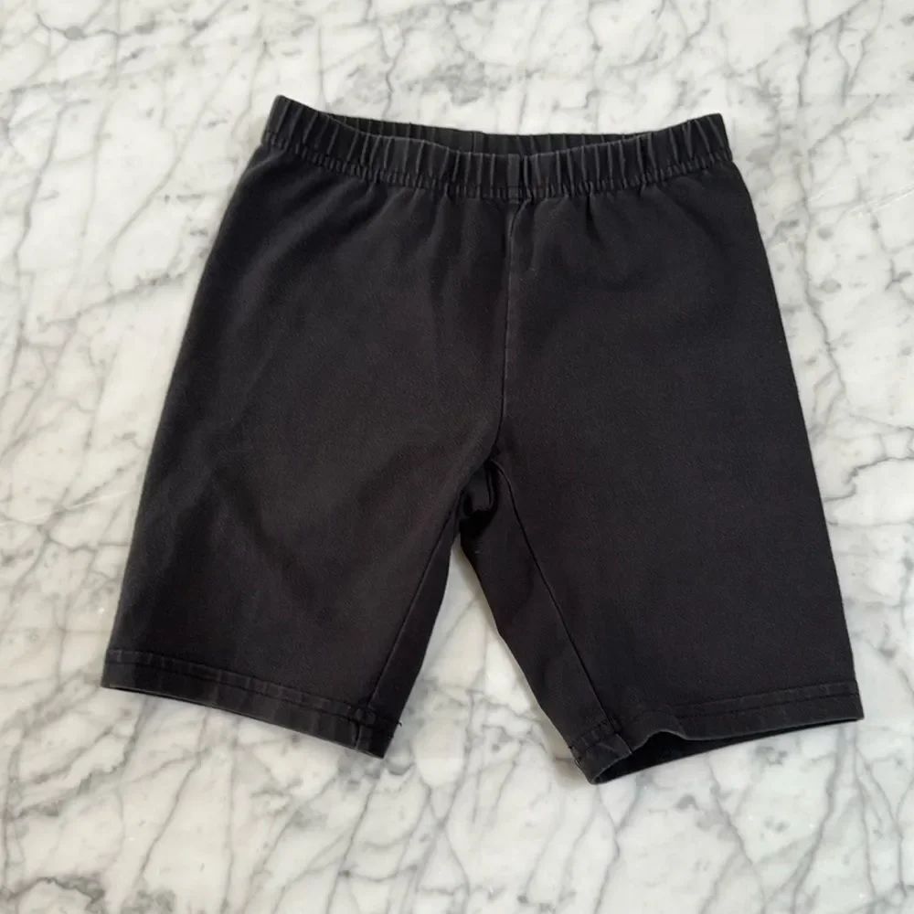 Hannah Andersson Black Biker Shorts Sz 6/7
